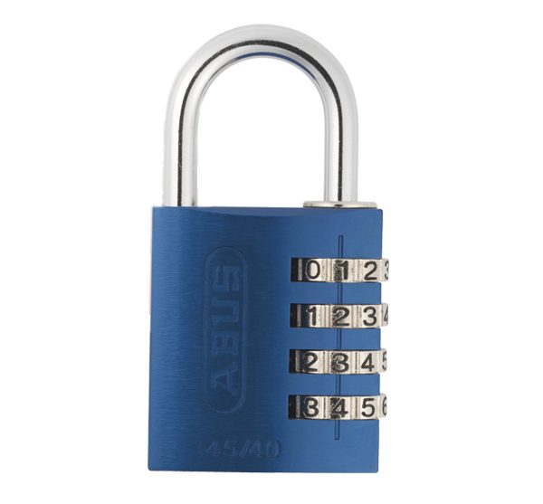 ABUS Mechanical 145/40 40mm Aluminium Combination Padlock Blue 49523