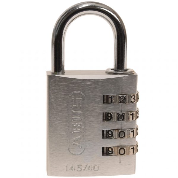 ABUS Mechanical 145/40 40mm Aluminium Combination Padlock Silver 49543