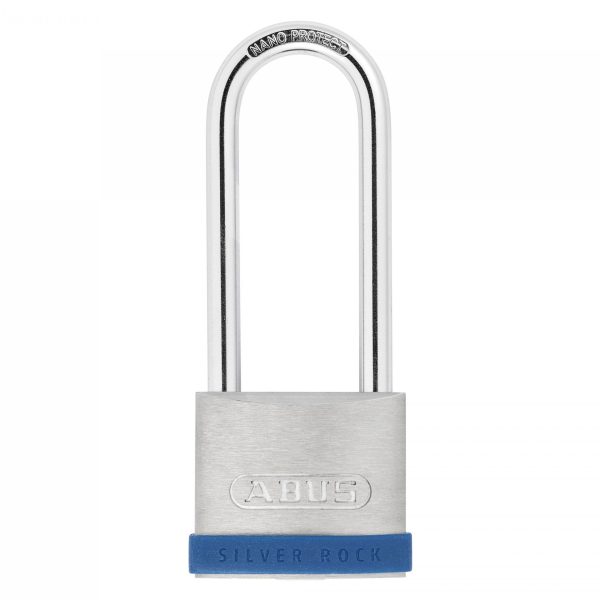 ABUS Mechanical 50mm Silver Rock™ 5 Padlock Long Shackle 80mm