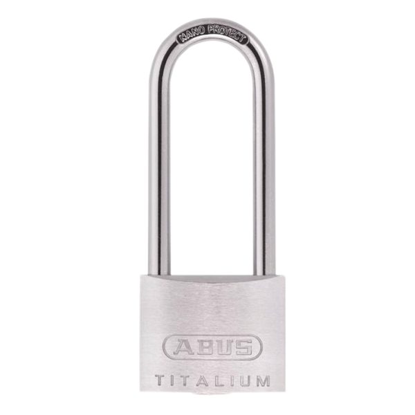 ABUS Mechanical 64TI/40mm TITALIUM™ Padlock 63mm Long Shackle Carded