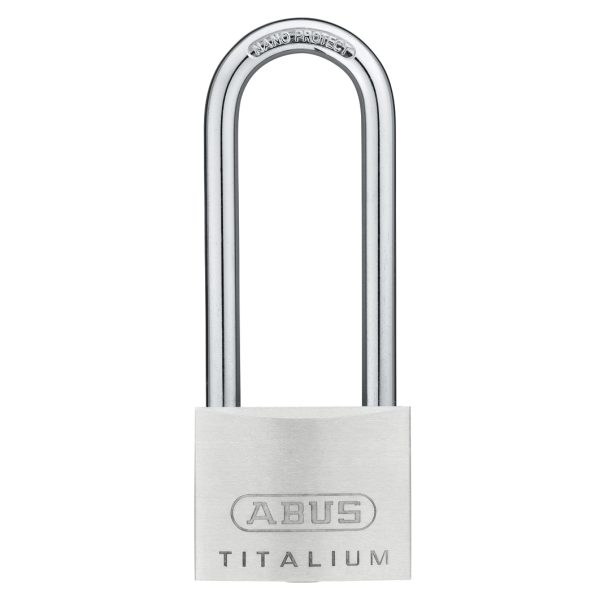 ABUS Mechanical 64TI/50mm TITALIUM™ Padlock 80mm Long Shackle