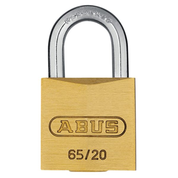 ABUS Mechanical 65/20mm Brass Padlock Keyed Alike 6204