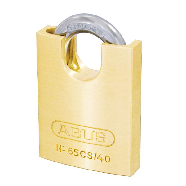 ABUS Mechanical 65CS/40mm Brass Padlock Closed Shackle Carded