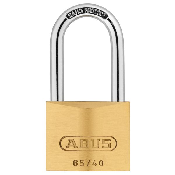 ABUS Mechanical 65/40mm Brass Padlock 40mm Long Shackle Keyed Alike 6404
