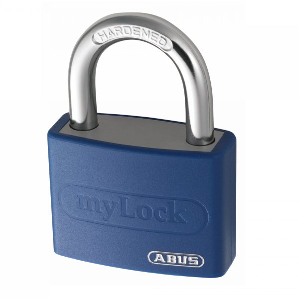 ABUS Mechanical T65AL/40mm My Lock Aluminium Padlock Blue Keyed Alike 6401