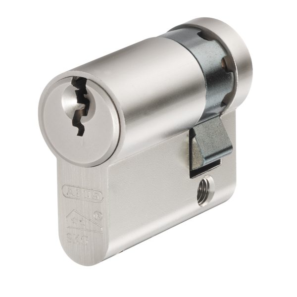 ABUS Mechanical E60NP Euro Half Cylinder Nickel Pearl 10mm / 30mm Visi