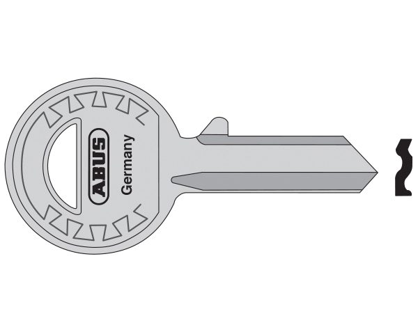 ABUS Mechanical 24-41-885 Right Hand 4 Pin Key Blank