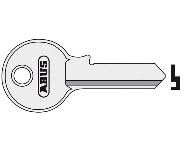ABUS Mechanical 55/50 50mm Key Blank