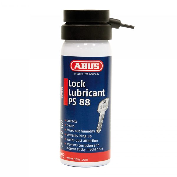 ABUS Mechanical PS88 Lock Lubricating Spray 50ml Carded