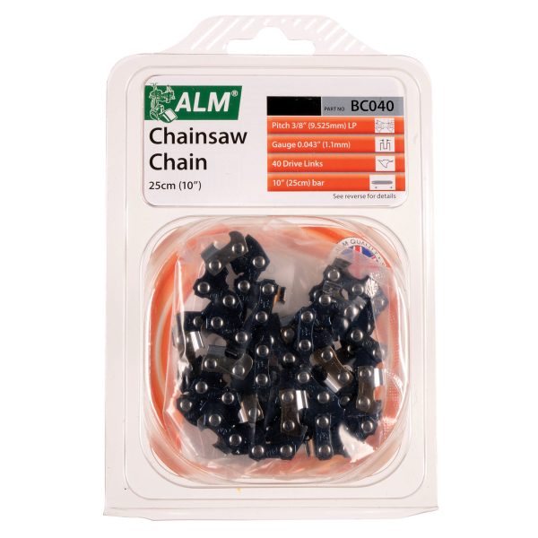 ALM Manufacturing BC040 Chainsaw Chain 3/8in x 40 links - Fits 25cm Bars