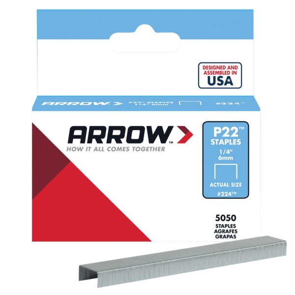 ARROW P22 Staples 6mm (1/4in) (Box 5050)