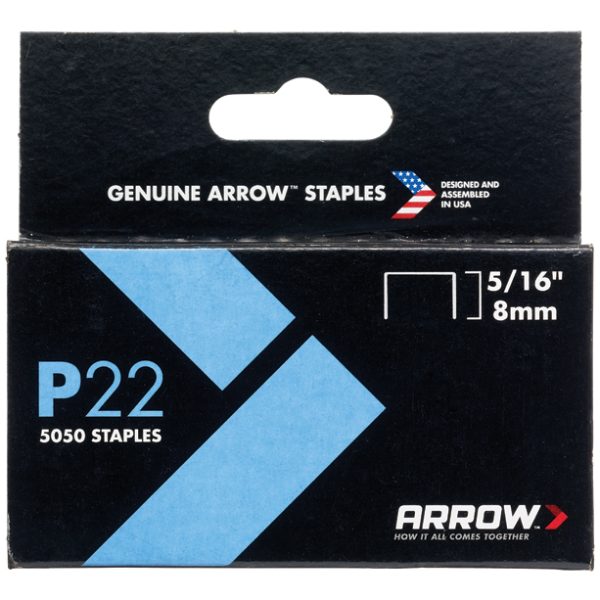 ARROW P22 Staples 8mm ( 5/16in) (Box 5050)