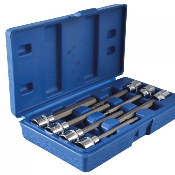 BLUESPOT TOOLS Extra Long 3/8in Square Drive Hex Bit Sockets 7Piece