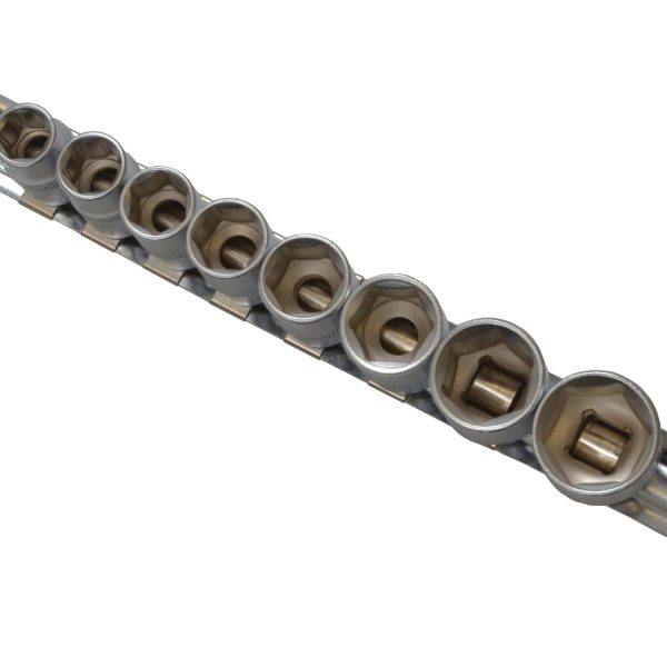 BLUESPOT TOOLS 3/8in Drive Socket Set on Rail Metric, 8 Piece