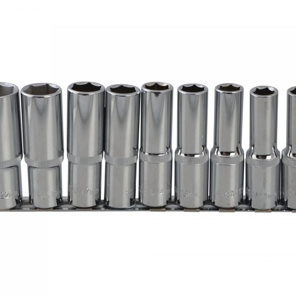 BLUESPOT TOOLS Deep Socket Set of 9 Metric 1/2in Square Drive