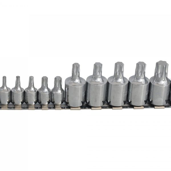 BLUESPOT TOOLS TORX Socket Set of 12 1/4 & 3/8in Square Drive