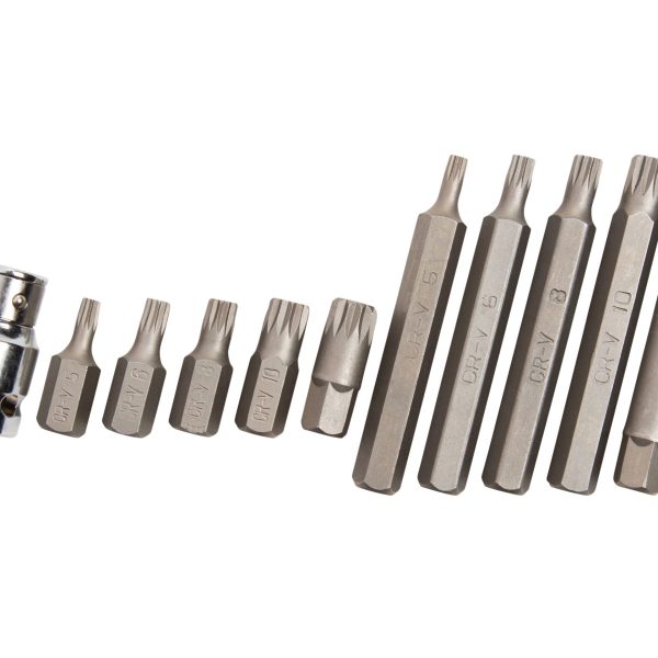 BLUESPOT TOOLS Spline Bit Set, 11 Piece