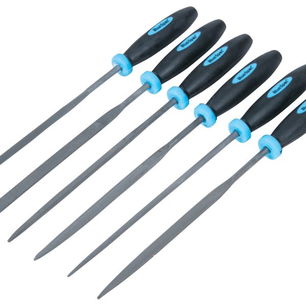 BLUESPOT TOOLS Mini File Set with Pouch 6 Piece
