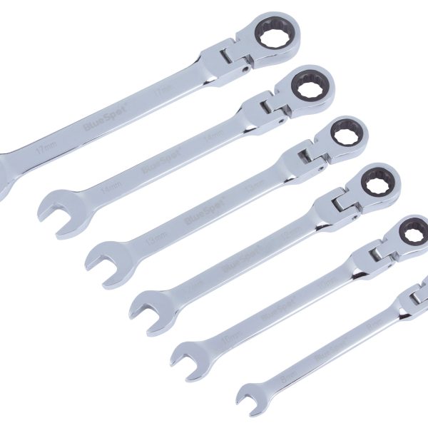 BLUESPOT TOOLS Flexible Head Ratchet Set, 6 Piece