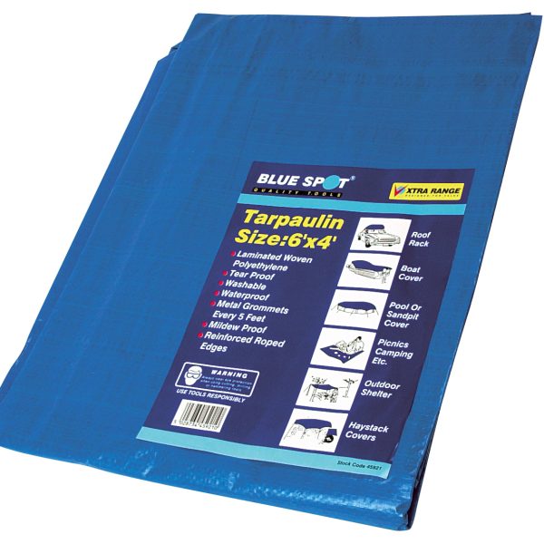 BLUESPOT TOOLS Tarpaulin 1.8 x 1.2m  (6 x 4ft)