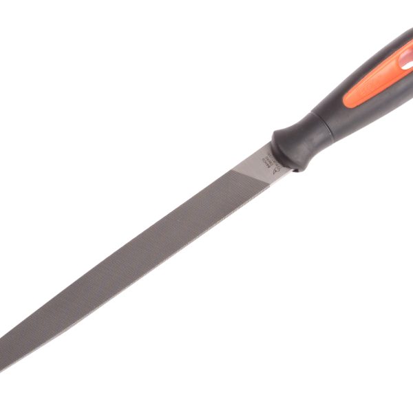 BAHCO 1-110-08-2-2 ERGO™ Handled Tapered Edge Flat Second Cut File 200mm (8in)