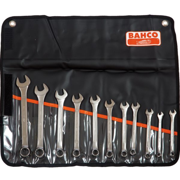BAHCO Chrome Polished Combination Spanner Set, 11 Piece