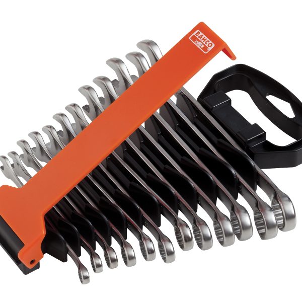 BAHCO Chrome Polished Combination Spanner Set, 12 Piece