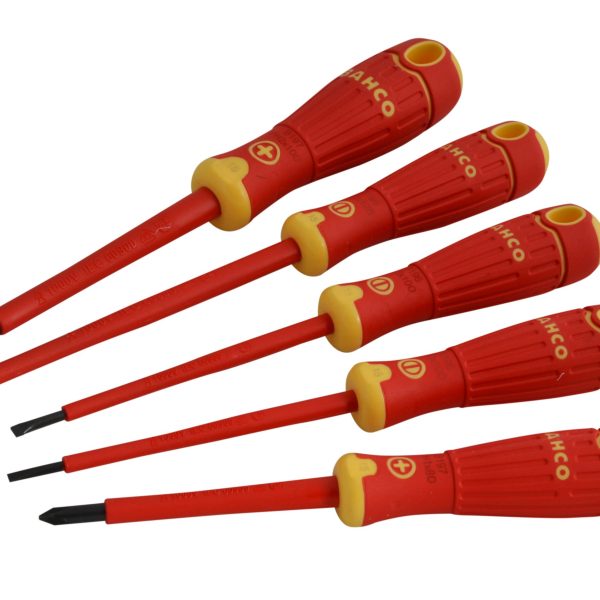 BAHCO BAHCOFIT Insulated Scewdriver Set, 5 Piece