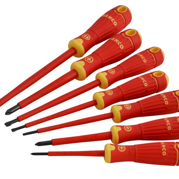 BAHCO BAHCOFIT Insulated Screwdriver Set, 7 Piece