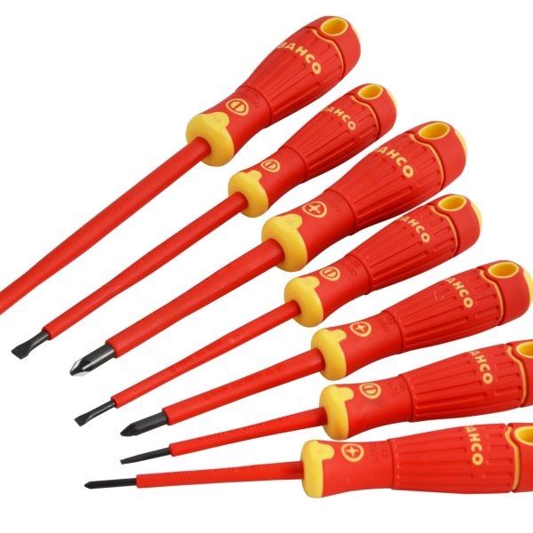 BAHCO BAHCOFIT Insulated Screwdriver Set, 7 Piece