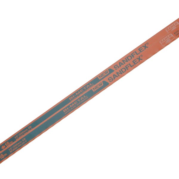 BAHCO 3906 Sandflex® Hacksaw Blades 300mm (12in) x 18 TPI (Pack 2)