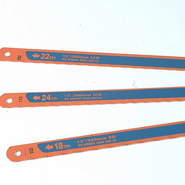 BAHCO 3906 Sandflex Hacksaw Blades 300mm (12in)  (8, 24 & 32 TPI) (Pack 3)