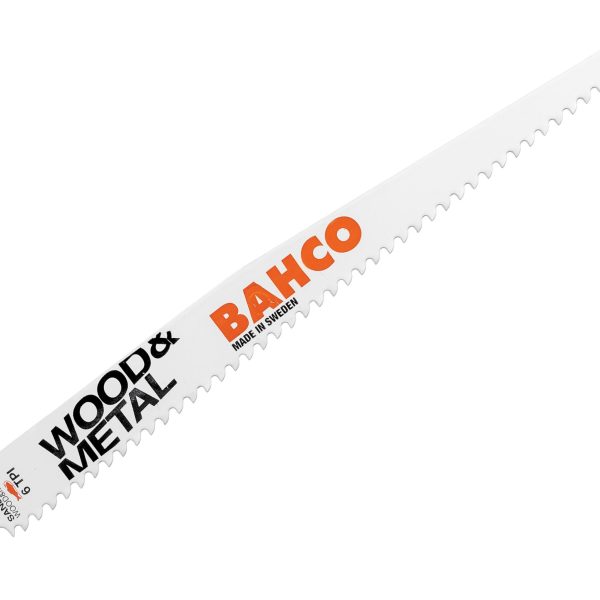 BAHCO Wood & Metal Bi-Metal Reciprocating Blade 228mm 6 TPI (Pack 5)