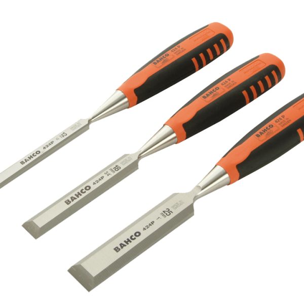 BAHCO 424-P Bevel Edge Chisel Set, 3 Piece