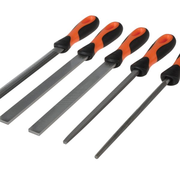 BAHCO 200mm (8in) ERGO™ Engineering File Set, 5 Piece