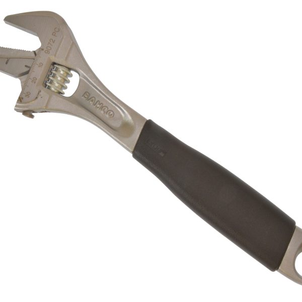 BAHCO 9073PC Chrome ERGO™ Adjustable Wrench Reversible Jaw 300mm (12in)