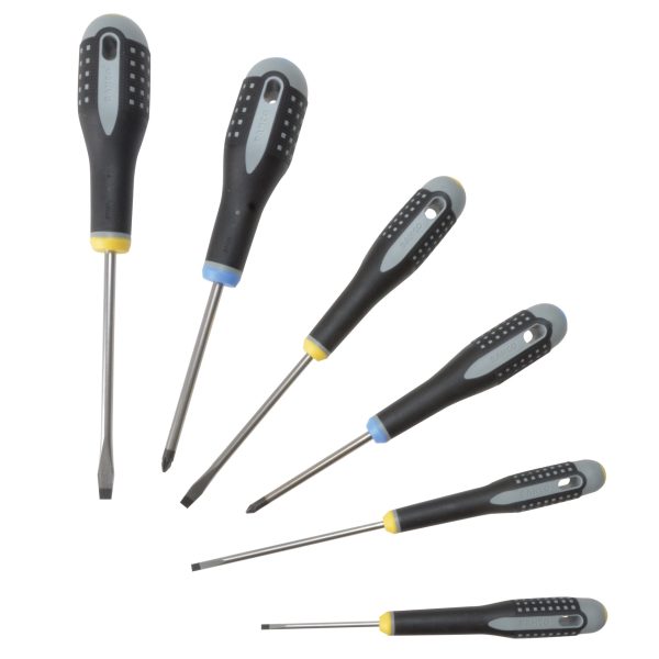 BAHCO BE-9882 ERGO™ Screwdriver Set, 6 Piece