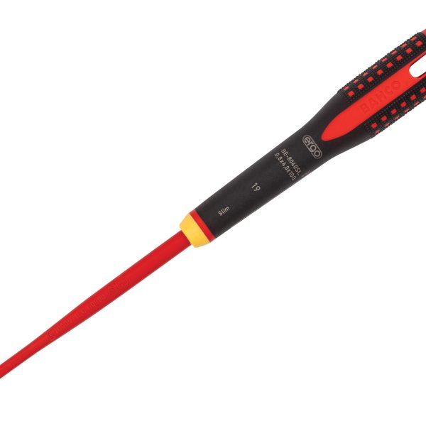BAHCO ERGO™ Slim VDE Insulated Slotted Screwdriver 4.0 x 100mm