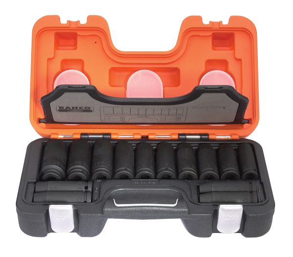 BAHCO DD/S14 Deep Impact Socket 14 Piece Set 1/2in Square Drive