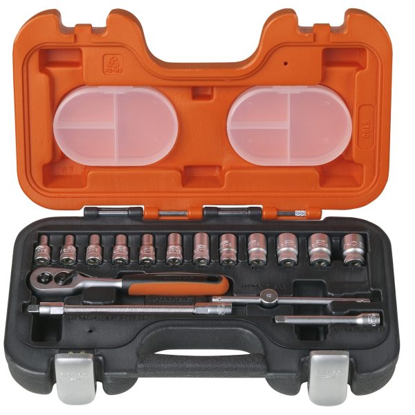 BAHCO S160 Socket Set of 16 Metric 1/4in Drive