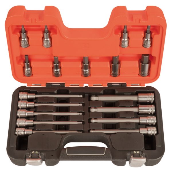 BAHCO S18HEX 1/2in Drive Socket Set of 18 Metric
