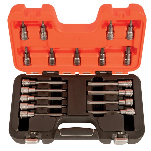 BAHCO S18TORX 1/2in Drive Socket Set of 18 Metric