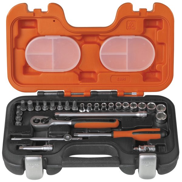 BAHCO S290 Socket Set of 29 Metric 1/4in Drive