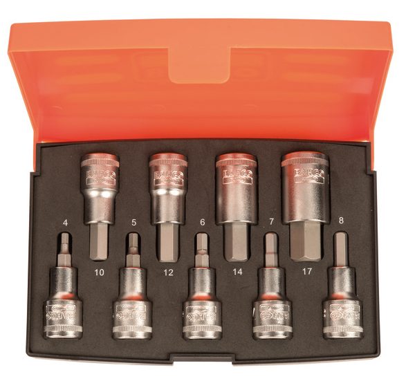 BAHCO S9HEX 1/2in Drive Socket Set of 9 Metric