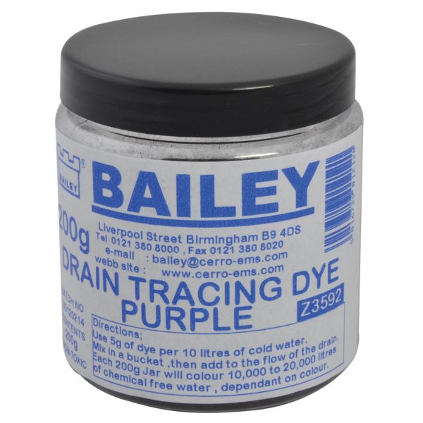 BAILEY 3592 Drain Tracing Dye - Purple