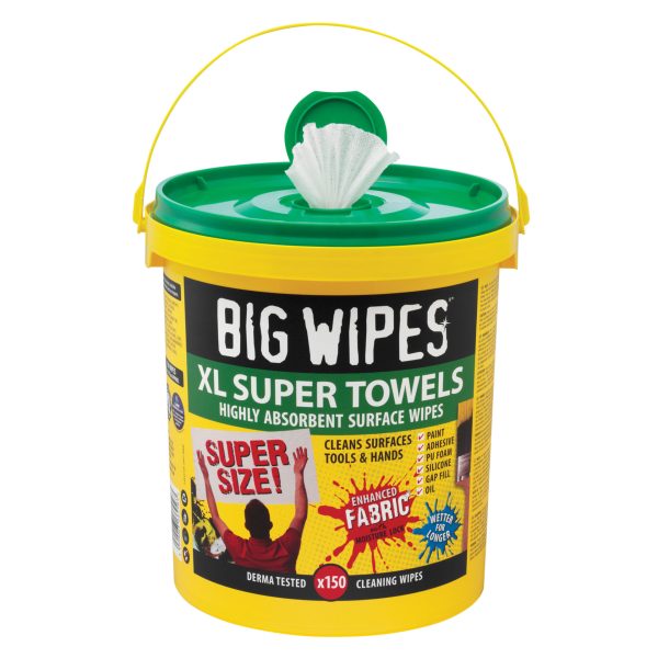 BIG WIPES XL Super Towels Bio Pro+ Antiviral Wipes (Bucket 150)