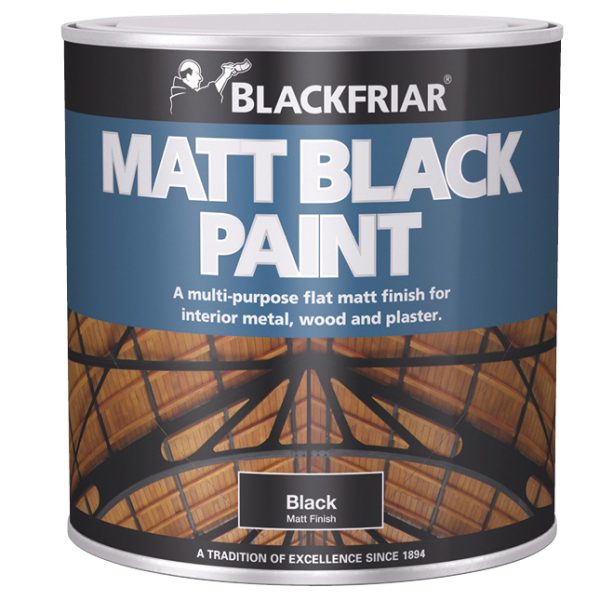 BLACKFRIAR Matt Black Paint 125ml