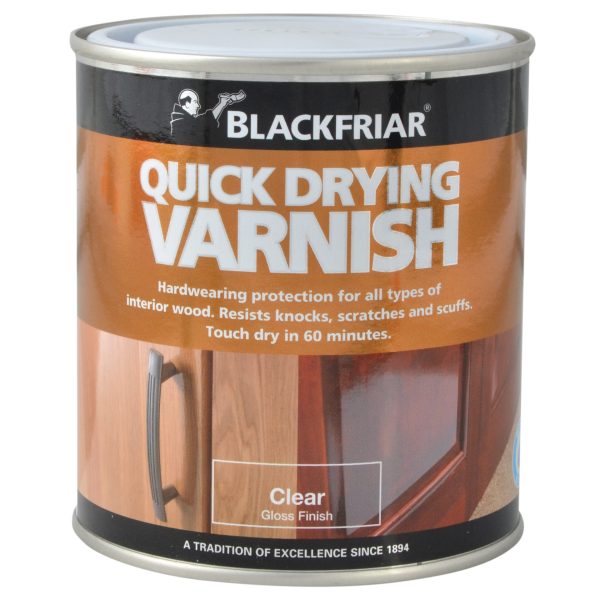 BLACKFRIAR Quick Drying Duratough Interior Varnish Clear Gloss 500ml