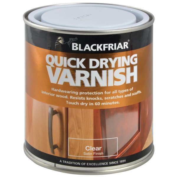 BLACKFRIAR Quick Drying Duratough Interior Varnish Clear Satin 250ml