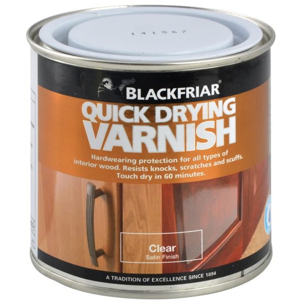 BLACKFRIAR Quick Drying Duratough Interior Varnish Clear Satin 500ml